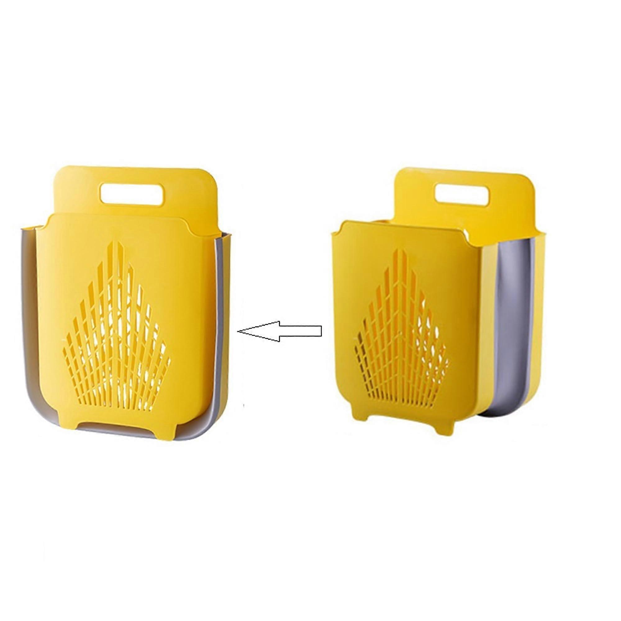 Large-Capacity Wall-Mounted Folding Plastic Laundry Hamper For Household Laundry Space-Saving Design Plastic Construction