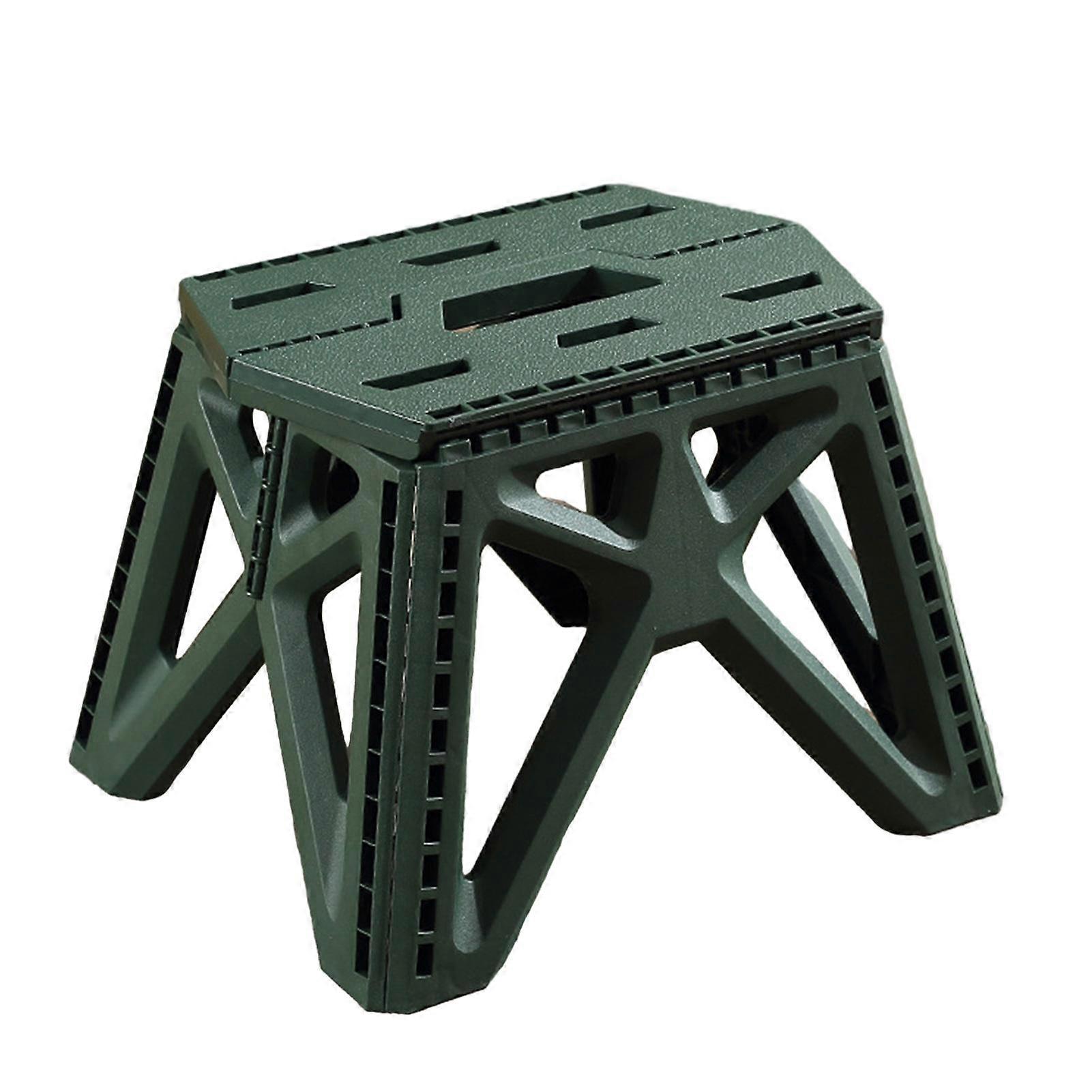 Folding Step Stool Strong Load-bearing Heavy-Duty Chair Travel Use Compact Collapsible Chair with Handle Camping Supplies