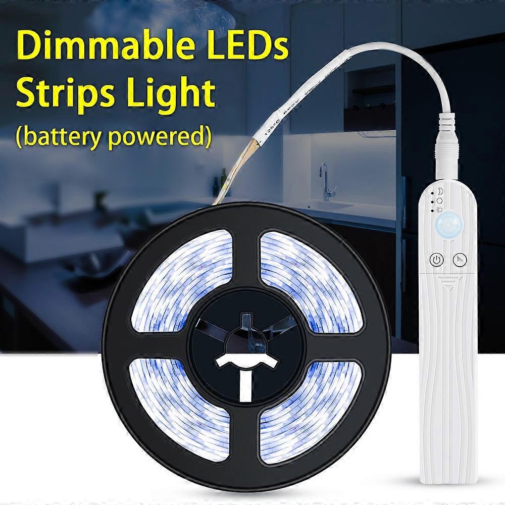 Dimmable LEDs Strips Light PIR Motion Sensor 3 Meters 180LEDs Rope Light for TV Computer Desktop Bac