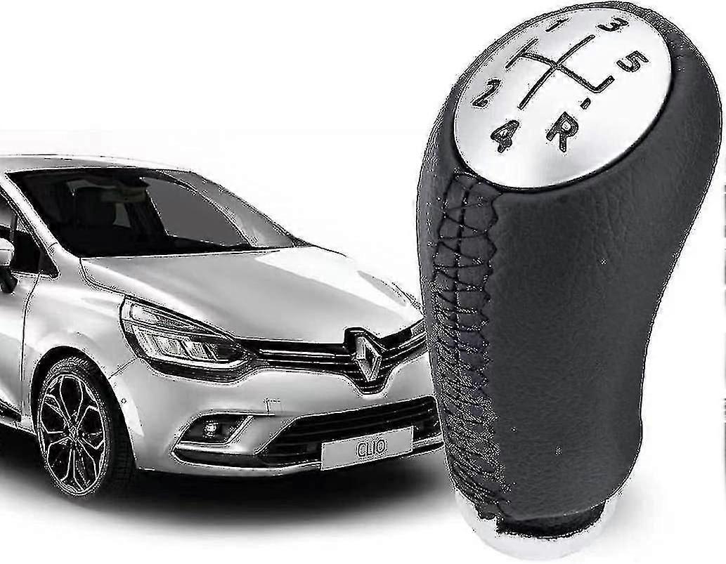 مقبض تروس جلدي كليو 3 - ذراع تروس 5 سرعات لطرازات رينو