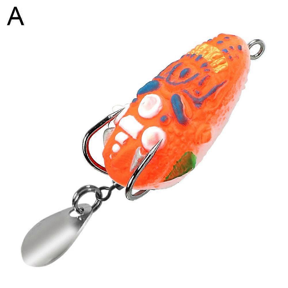 Mini Frog Soft Bait 40mm 4.7g Double Hide Hook Fishing Lure Bionics Sequin Bait