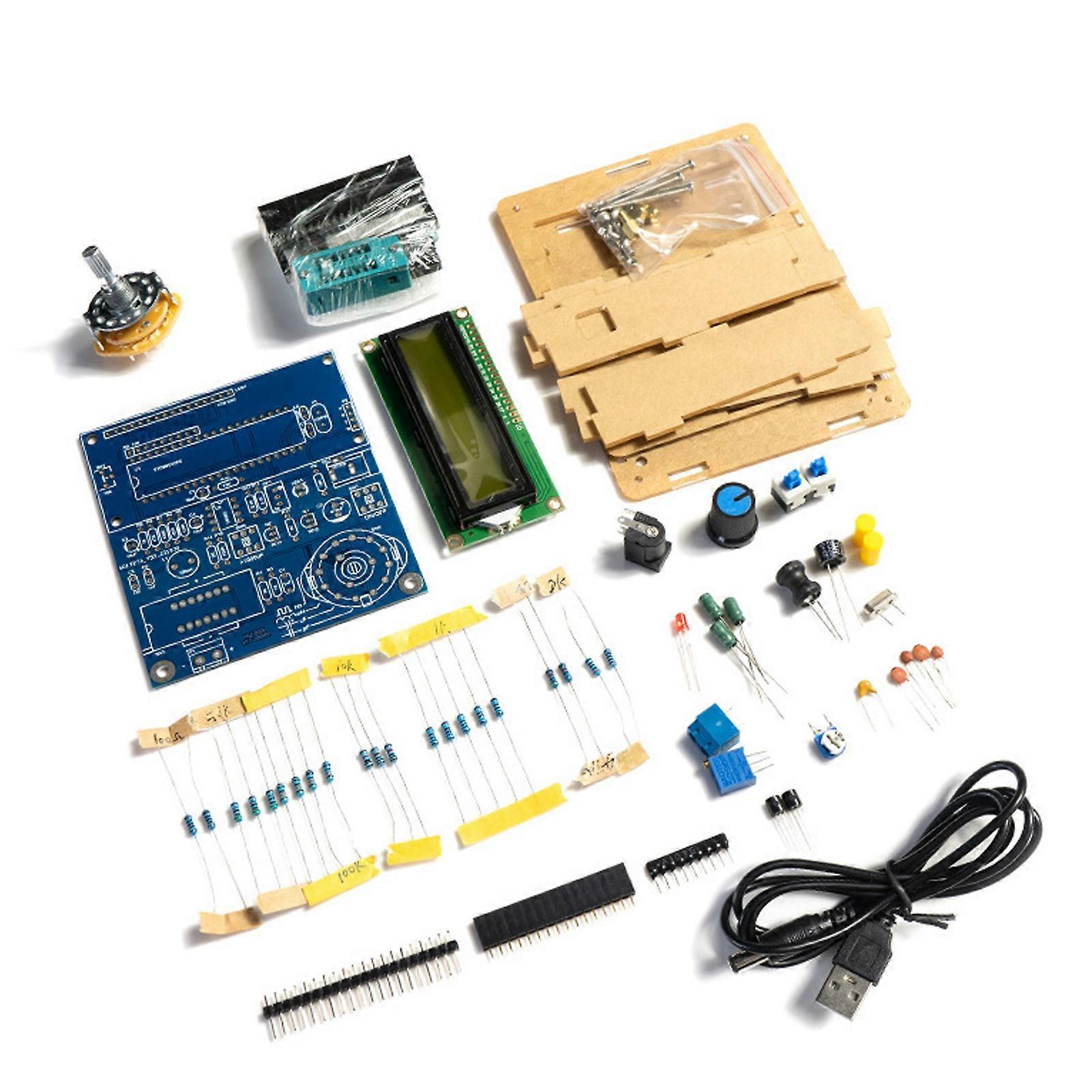 Capacitance Measurement Meter Electronics Kit Multifunctional LCD Display Soldering Set Electronics Kit