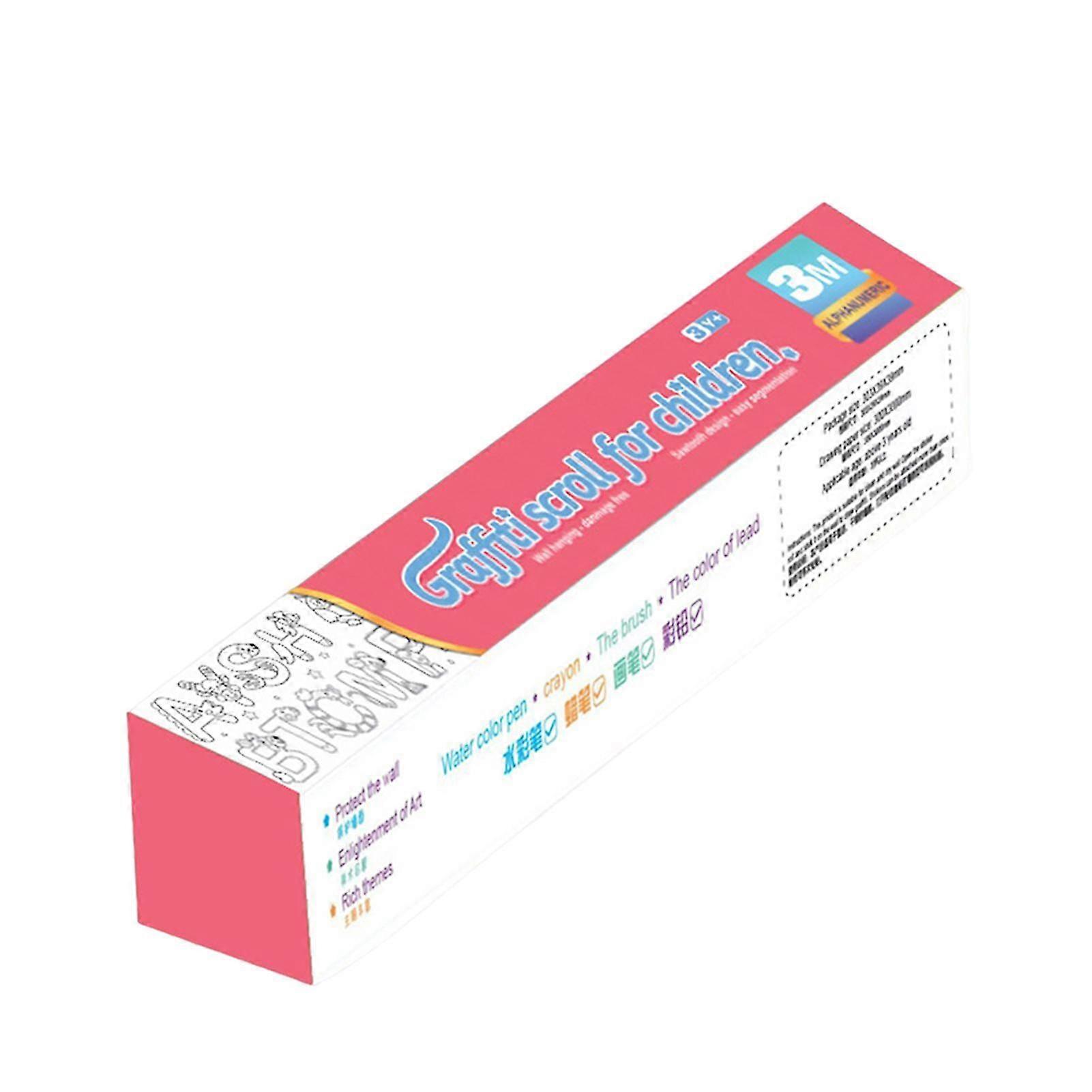 Children Drawing Roll Coloring Paper Not Repeated Pattern Coloring Books for Childrens Kids Gift