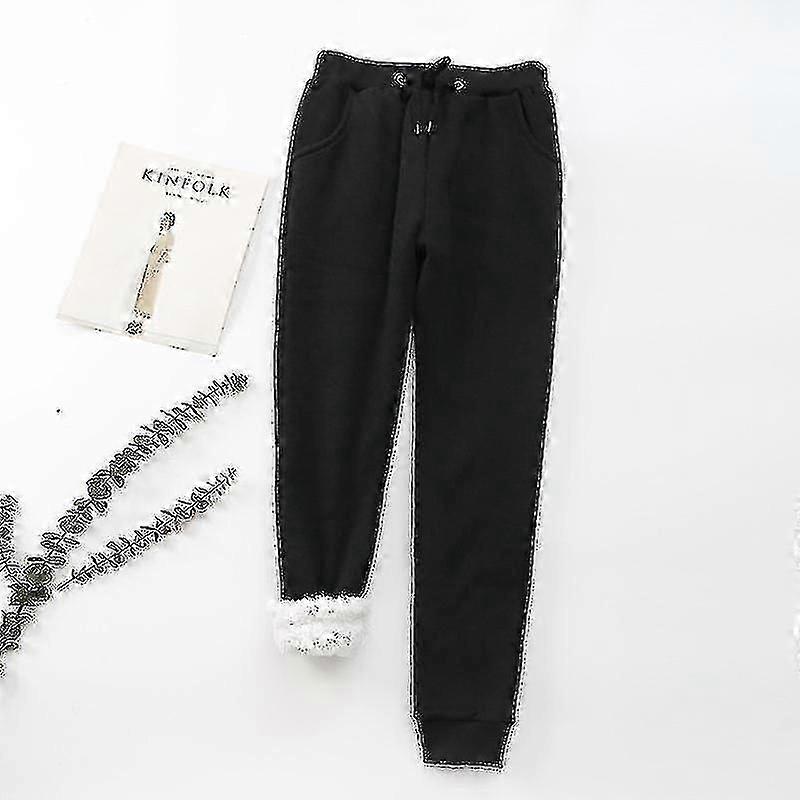 "Winter Warm Athletic Jogger Fleece Hose Damen Jogginghose Sherpa gefüttert"