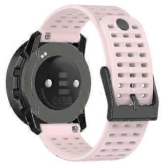 Urheiluranneke Suunto Vertical/9 Pro/9 Peak/5 Peak,22mm Silikonikello Rannekkeet Vaaleanpunainen