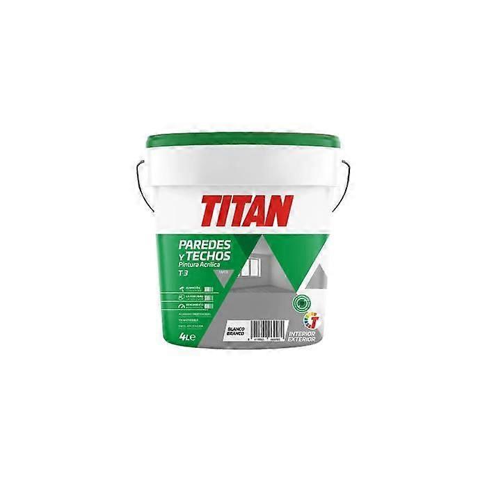 Acrylfarbe - Titan - T-3 Weiß - Matt - 4L - Innenraum