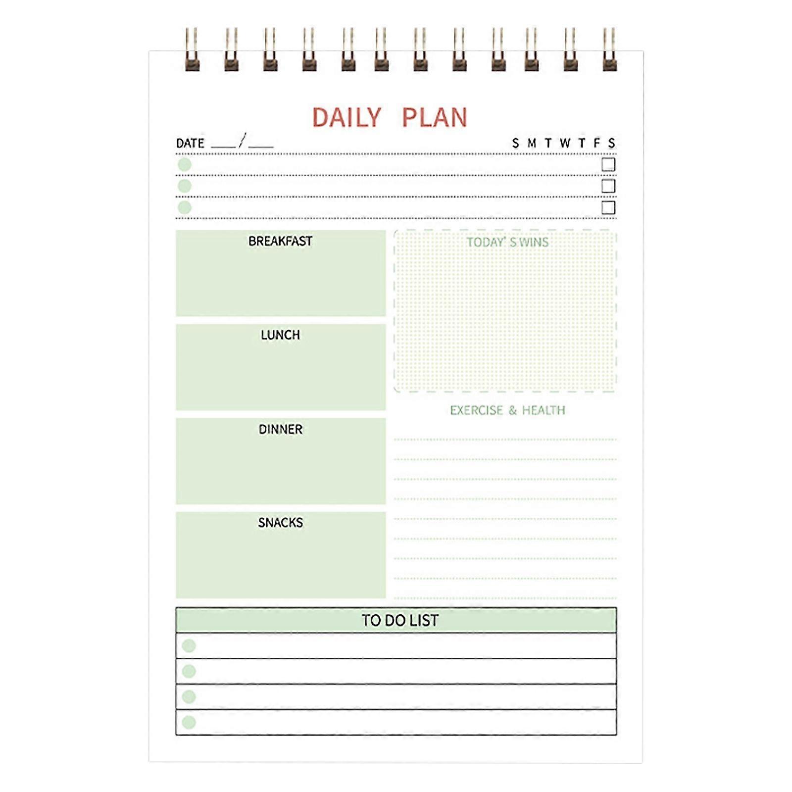 Plan Notebook Daily Plans Student Vocabulary Notebook High Tearablenotebook Creativity