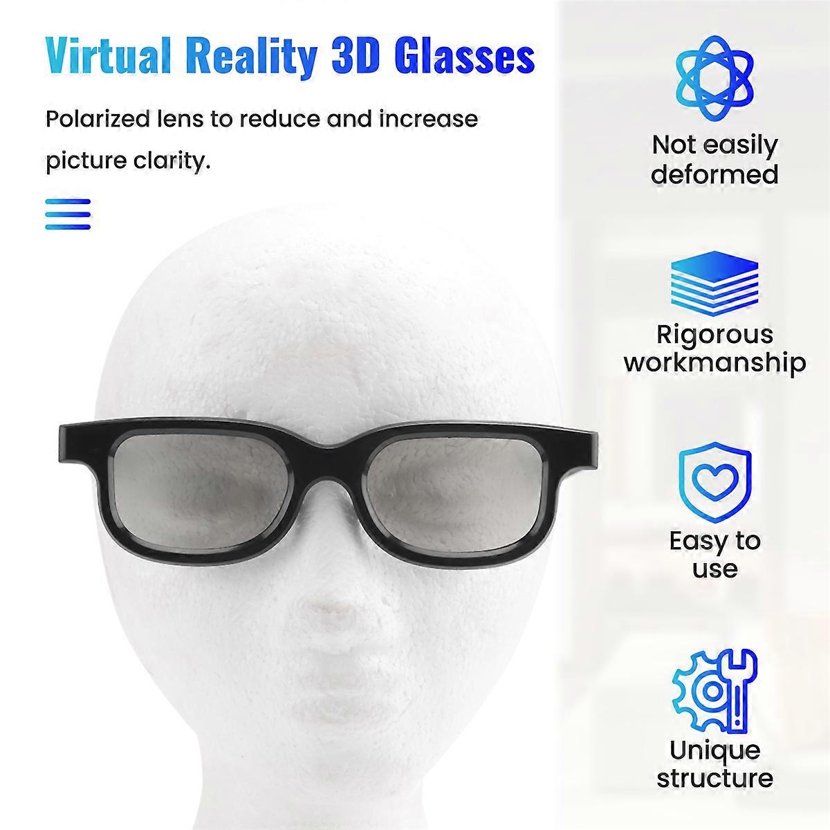 4Pcs Polarized Passive 3D Glasses for Cinema IMIX Screen