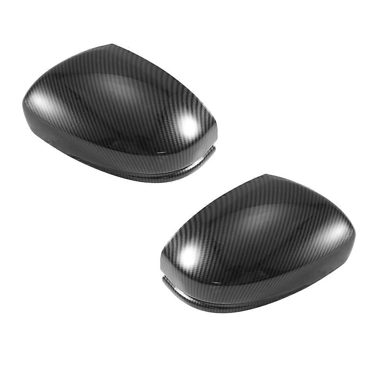 Carbon Fiber ABS Rearview Side Mirror Strip Cover Trim for Jazz Fit GK5 2014-2020