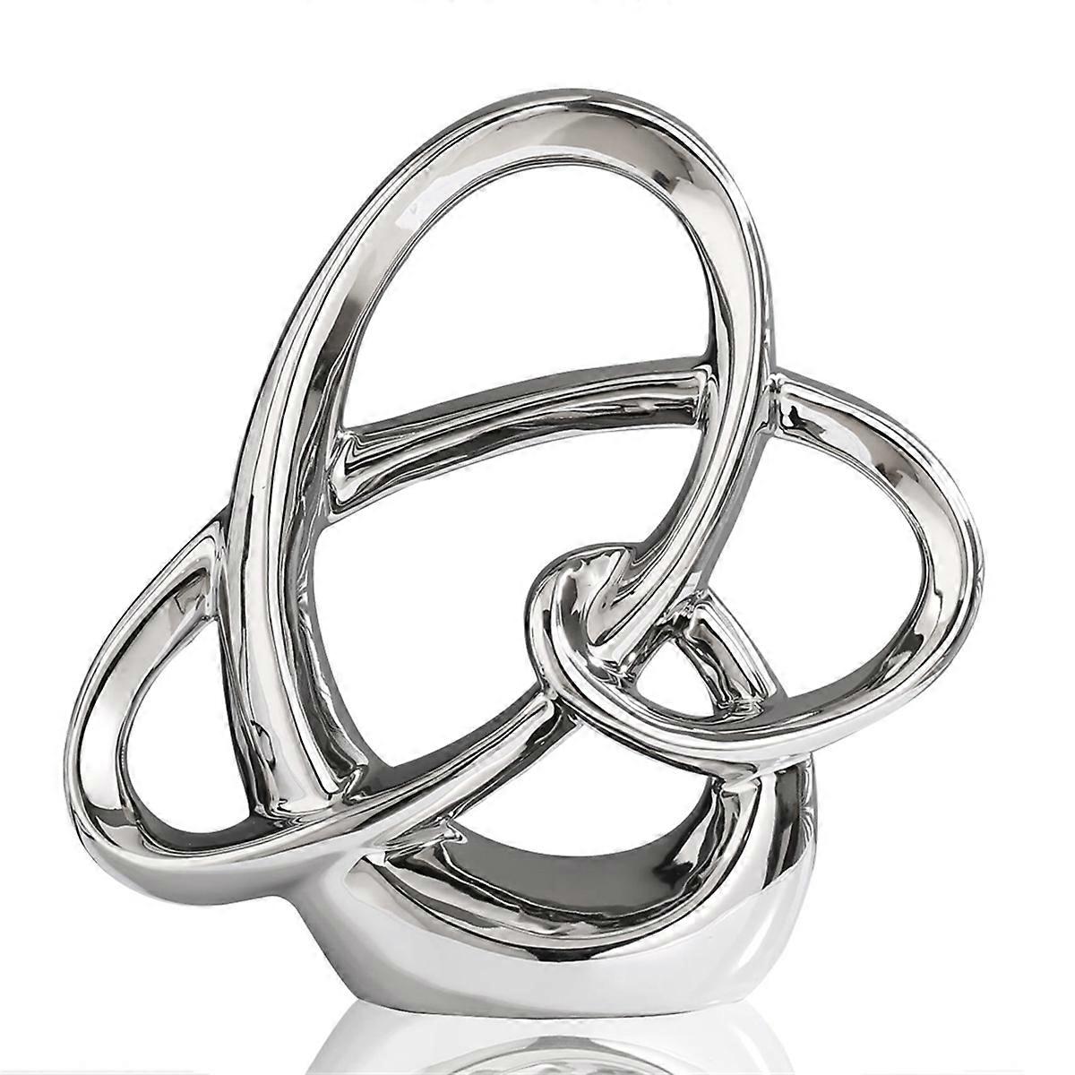 Modern Gold Decor Ceramic Geometric Sculpture B