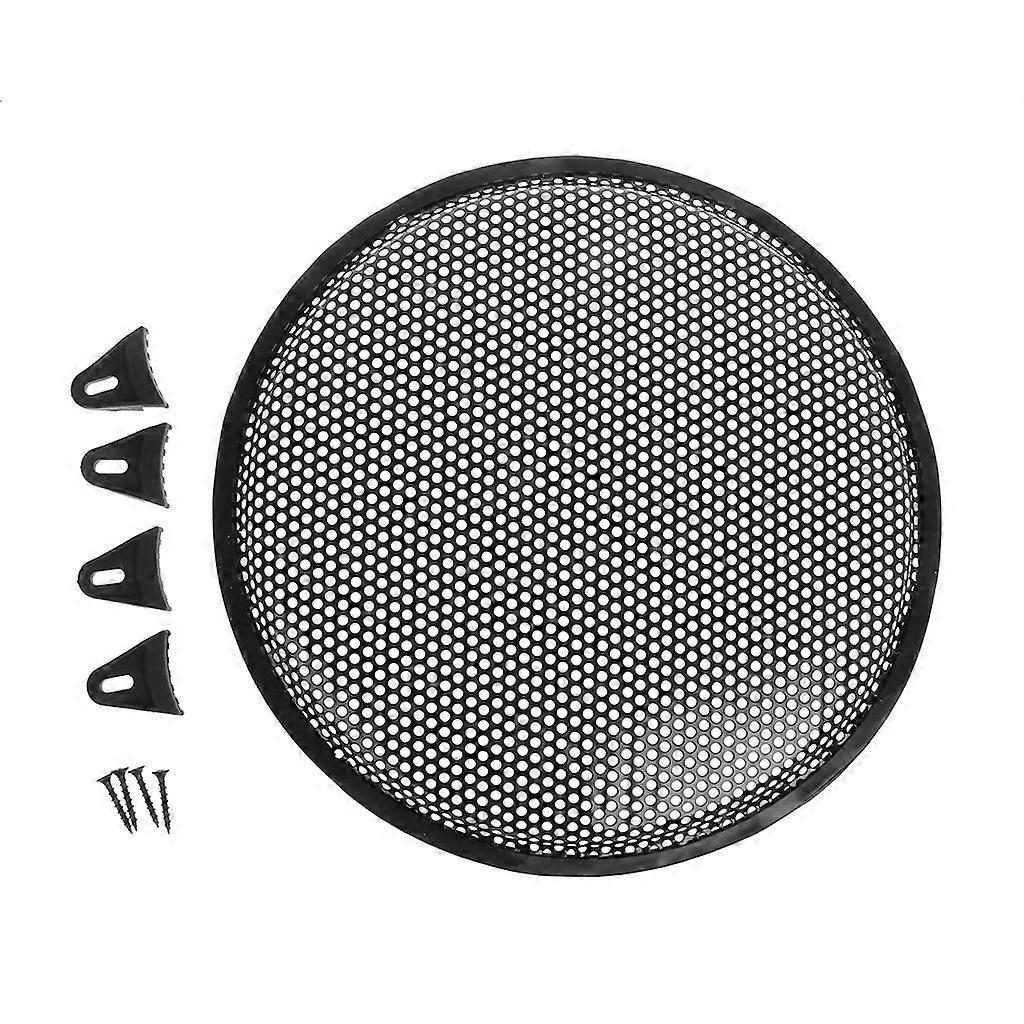 耐用的汽车扬声器格栅网罩格栅罩防护保护器汽车低音炮更换网状网扬声器配件黑色