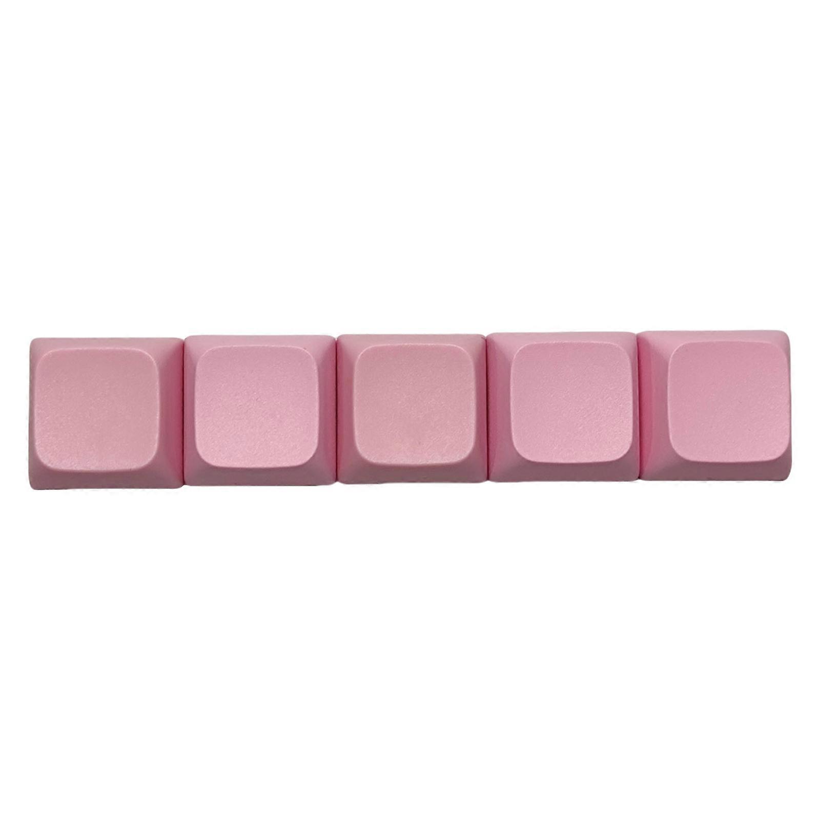 5/10PCS Pink PBT Keycaps 1U XDA Height Replacement Keycap Set For Gamers And Office Use Upgrades Keyboard Pattern