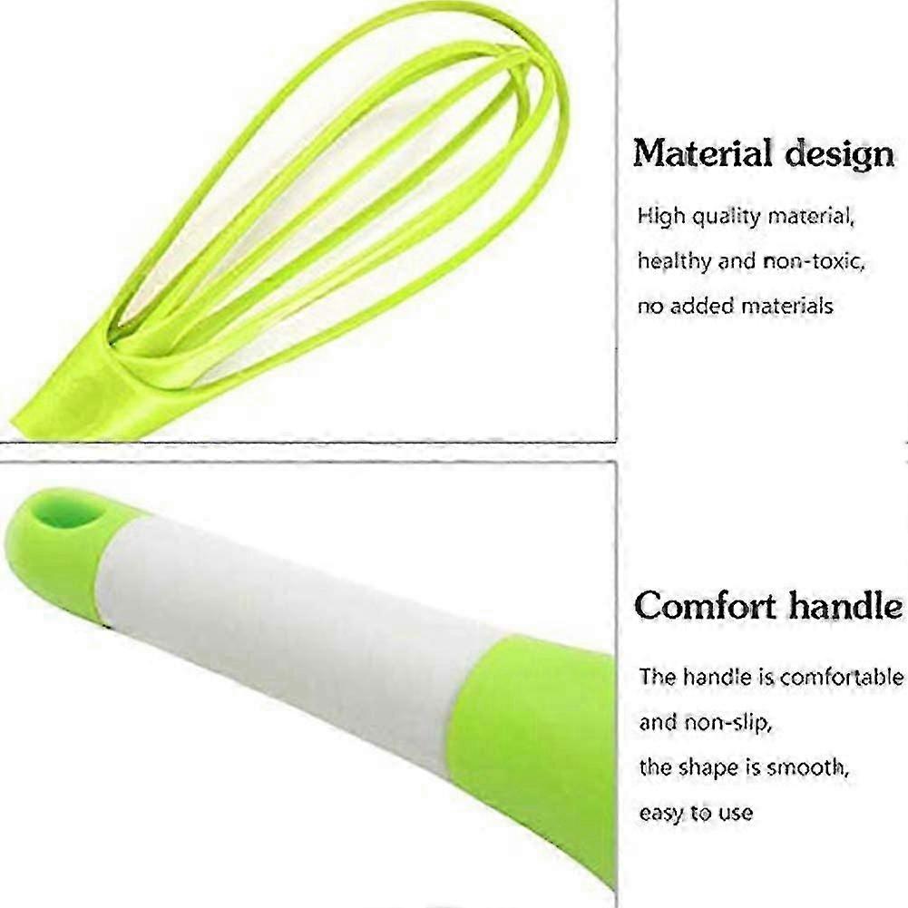 Whisk, 2 Pieces Egg Whisk Multifunctional Rotating Whisk Plastic Whisk Egg Cup Whisk For Eggs, Flour