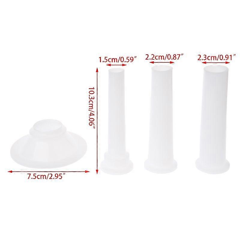 4 قطع البلاستيك النقانق ملء حشو أنبوب لاليدوية مفرمة اللحوم حشو 10#