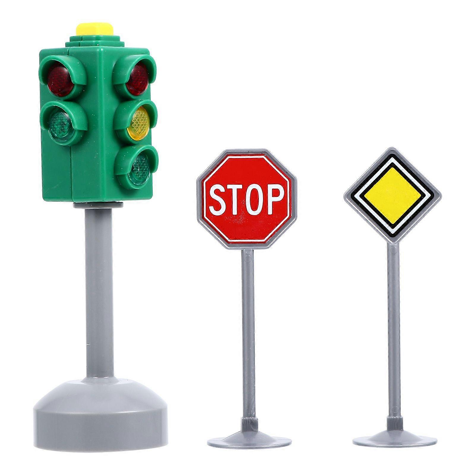1 Set Kids Simulation Traffic Light Toy Kit Kids Safety Education Model Toy