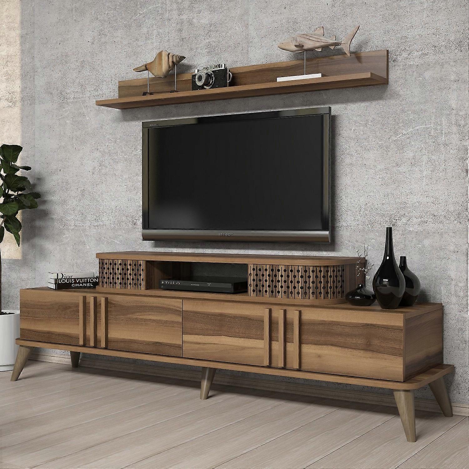 TV Unit Eylül - Walnut