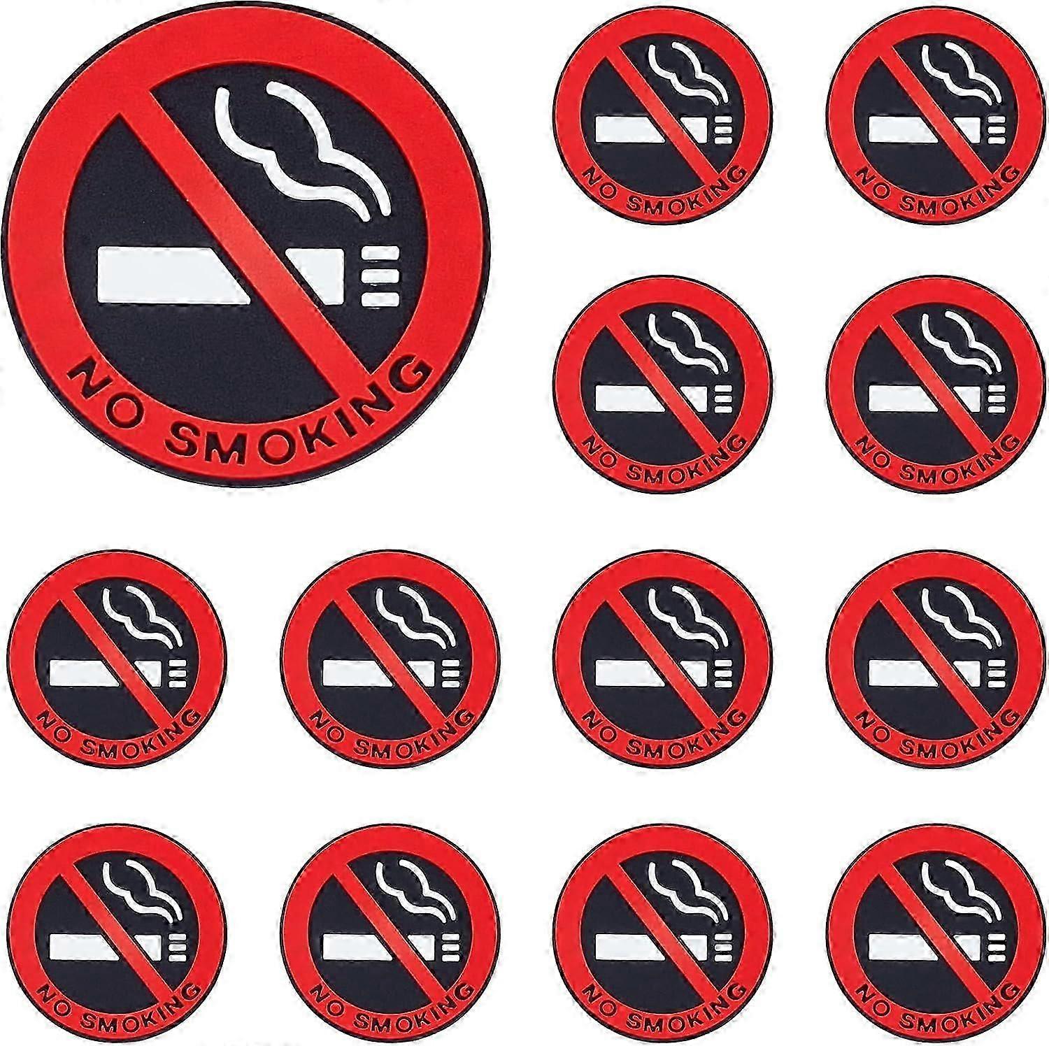 20枚禁煙ステッカー自己接着車禁煙ステッカー装飾禁煙サイン屋内および屋外Windows車両ドアトラックとC