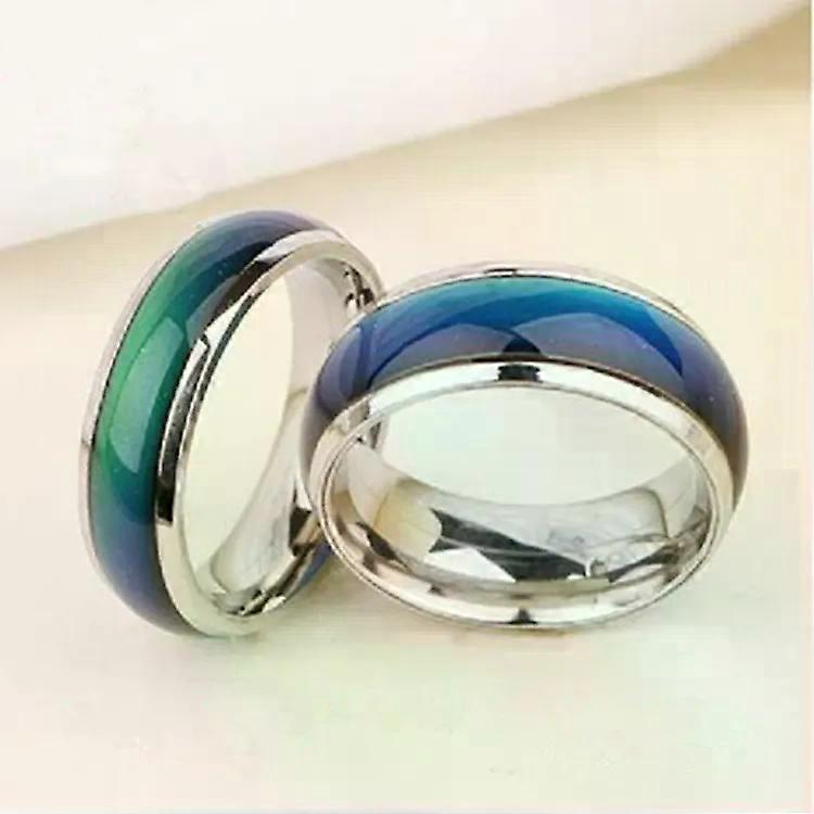 Mood Ring-10 PCS Color Changing Emotion Rings,Adjustable Band,17mm