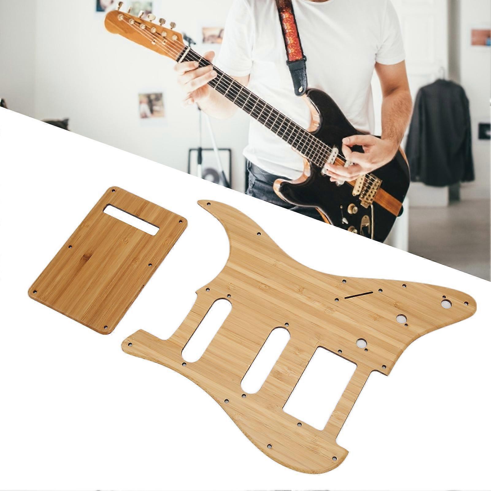Bamboo Guitar Pick Guard Scratch Board Primary Colour GSSH05
