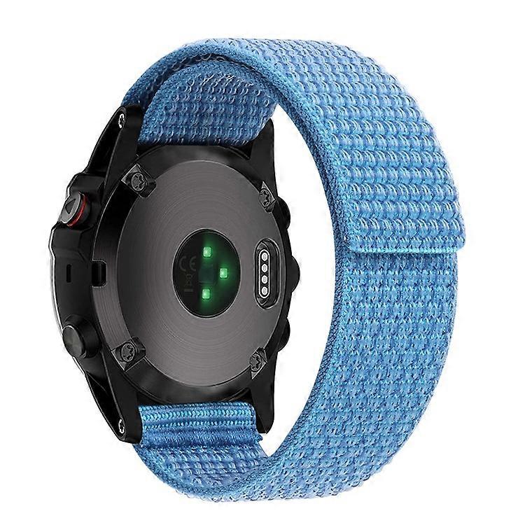 Compatible For Garmin Tactix 7 Pro / Fenix 7X / Fenix 6X Pro Stitching Watch Strap 26mm Adjustable Loop Nylon Wrist Band