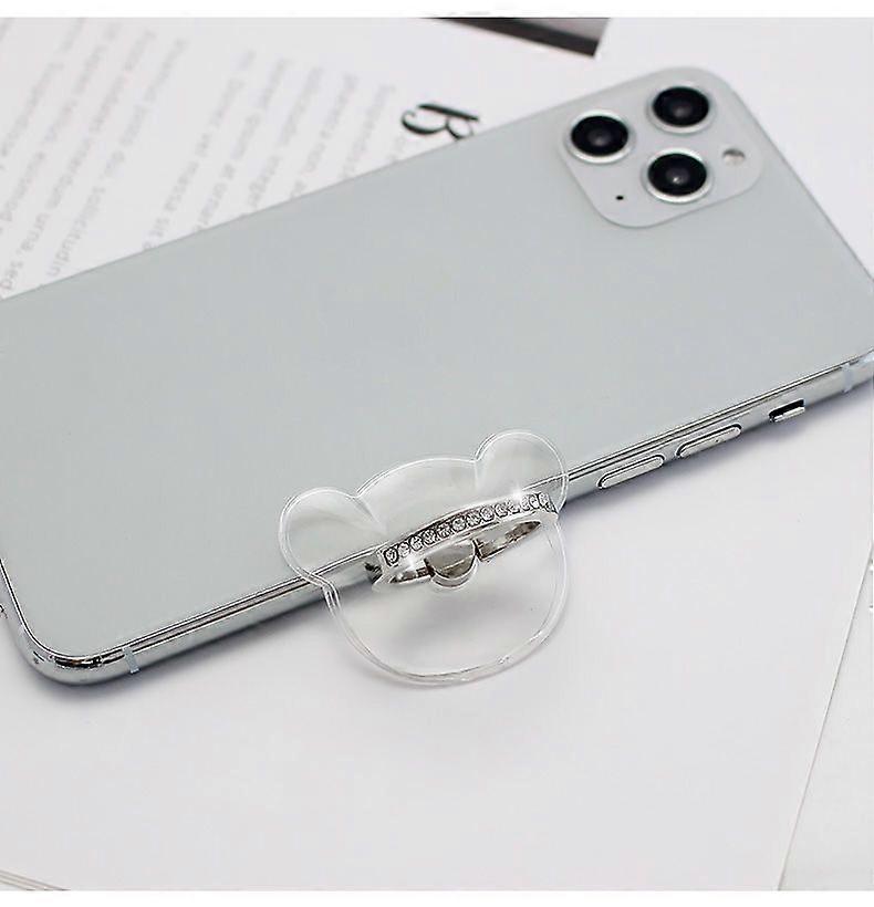 Universal Magnetic Finger Ring Holder Stand Cat Bear Star Style Compatible with iPhone XS MAX 8 and Others Brand WSSHE