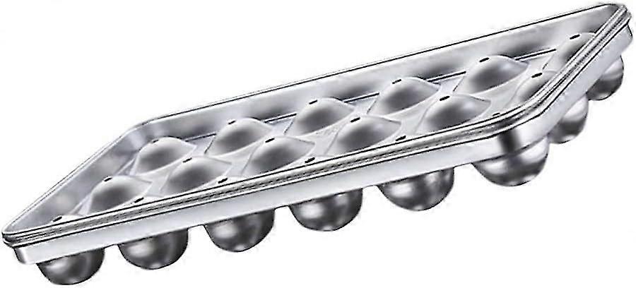 SBSGV Stainless Steel Ice Cube Trays Ice Ball Maker Cake Ball Molds Ice Form Boxes Freezer with Lids for Chilling Whiskey Stones Cocktails Juice Drink