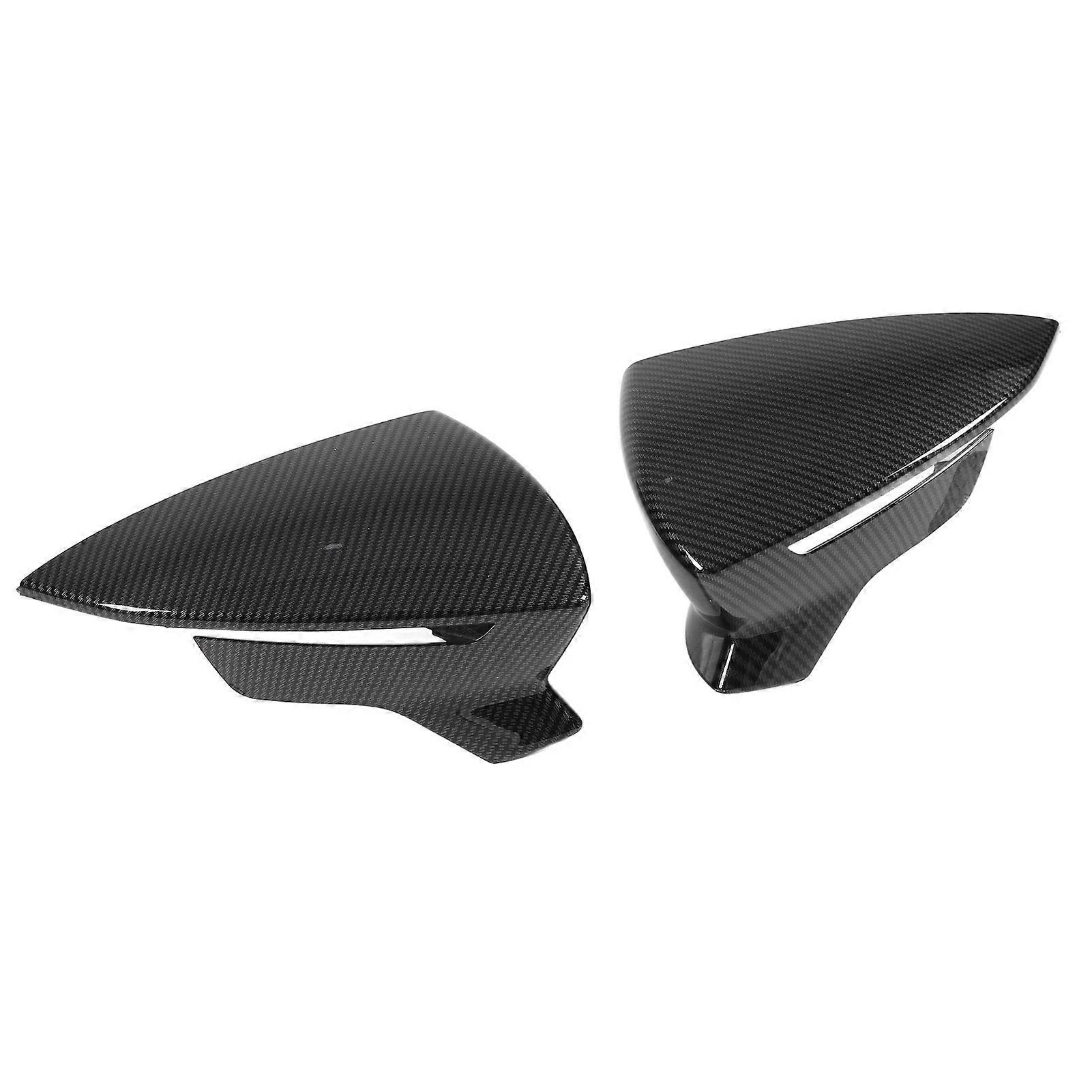 A pair of rearview mirror protectors, suitable for left and right side mirrors, side mirror protectors (carbon fiber style), car rearview mirrors