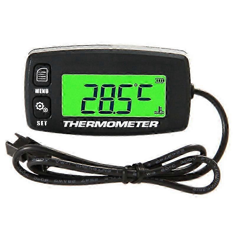 Digital LCD-motortemperaturmätare Övertemperaturvarning med sensor RL-TS002 för motorcykeldatorer