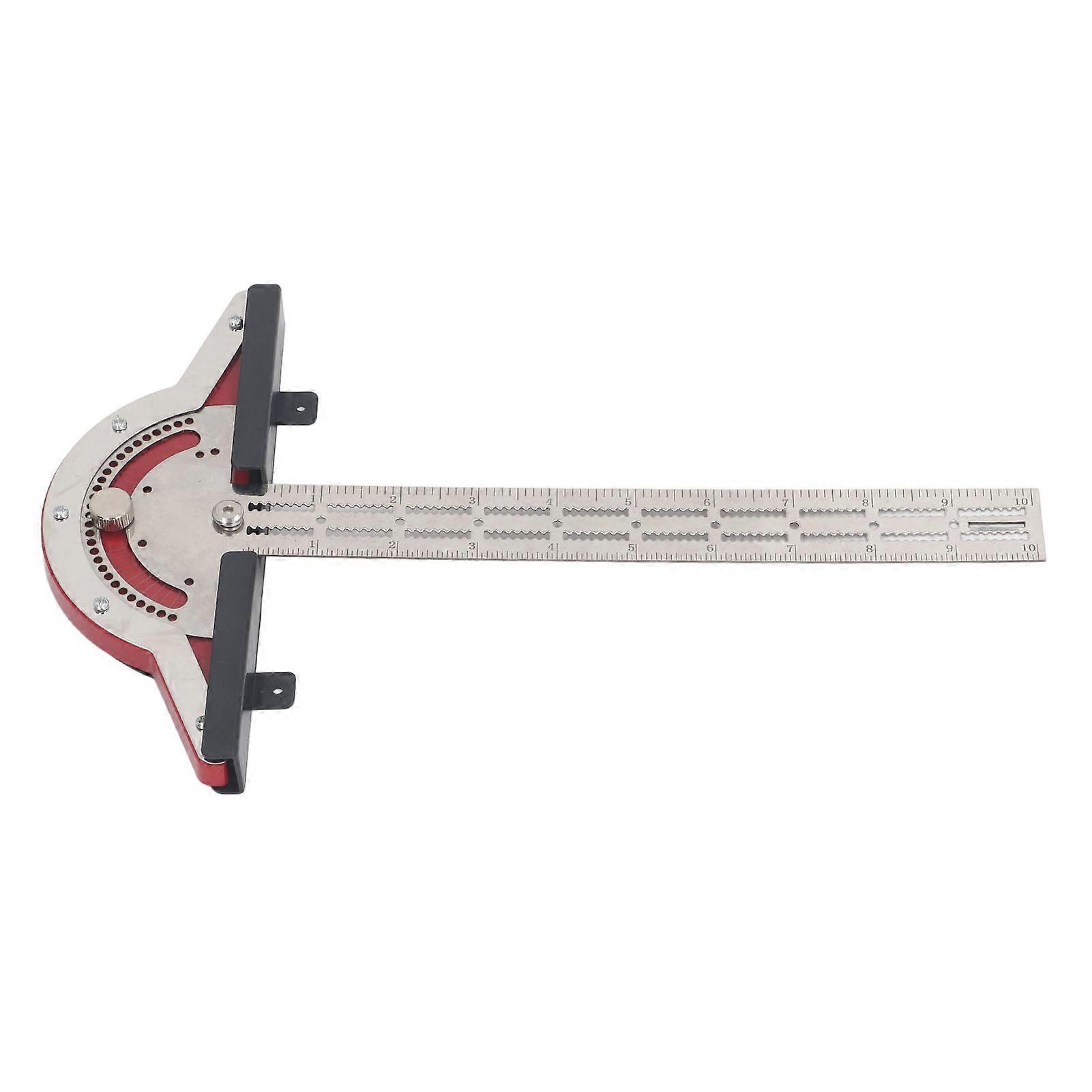 Woodworker Edge Ruler 10in Stainless Steel Multi-Angle Carpentry Tool