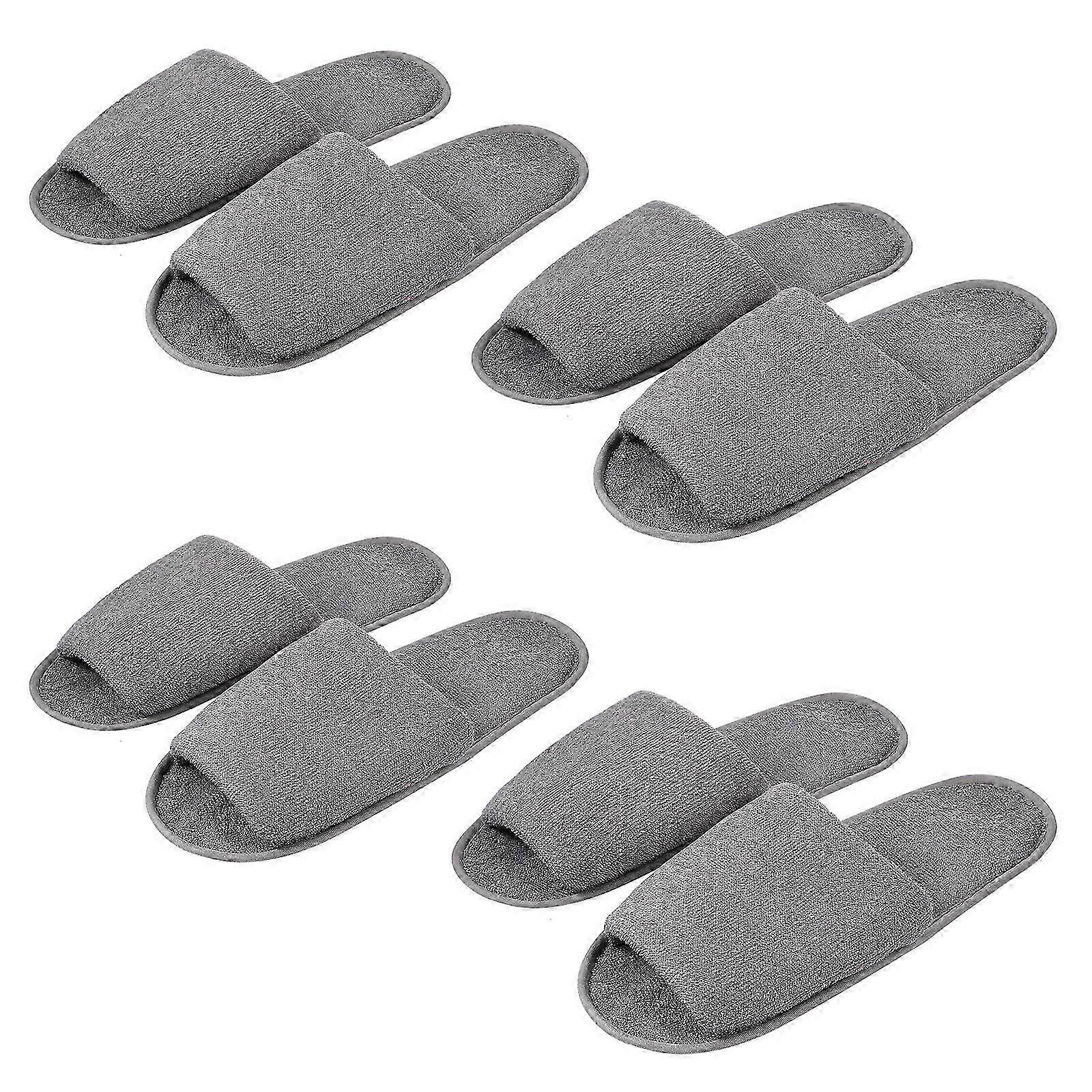 4 paia di pantofola pieghevole da viaggio portatile Unisex Guest Slipper Spa Hotel Pantofole usa e getta