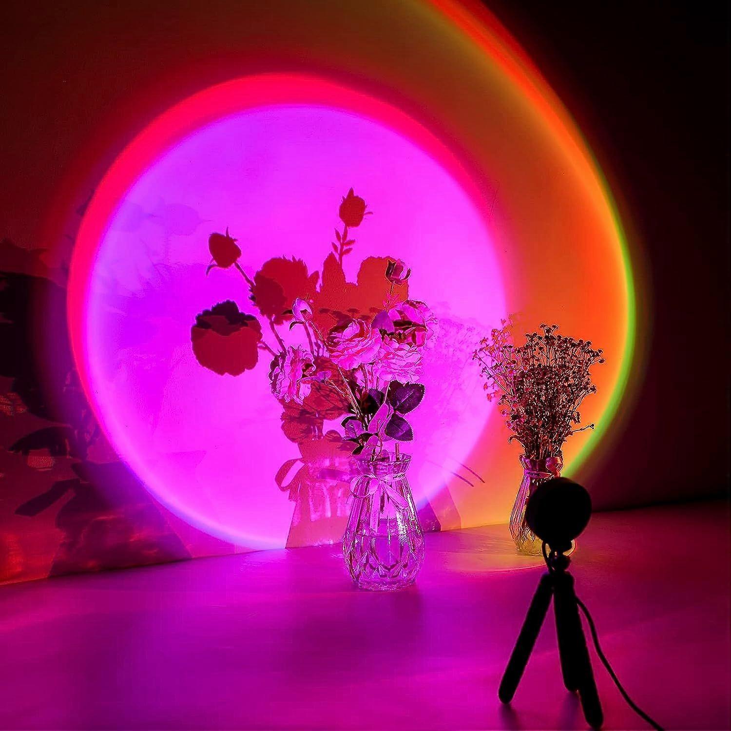 Lampada Proiettore Tramonto LED Con APP E Telecomando – 16 Colori E 4 Modalità Musica Per Atmosfere Romantiche