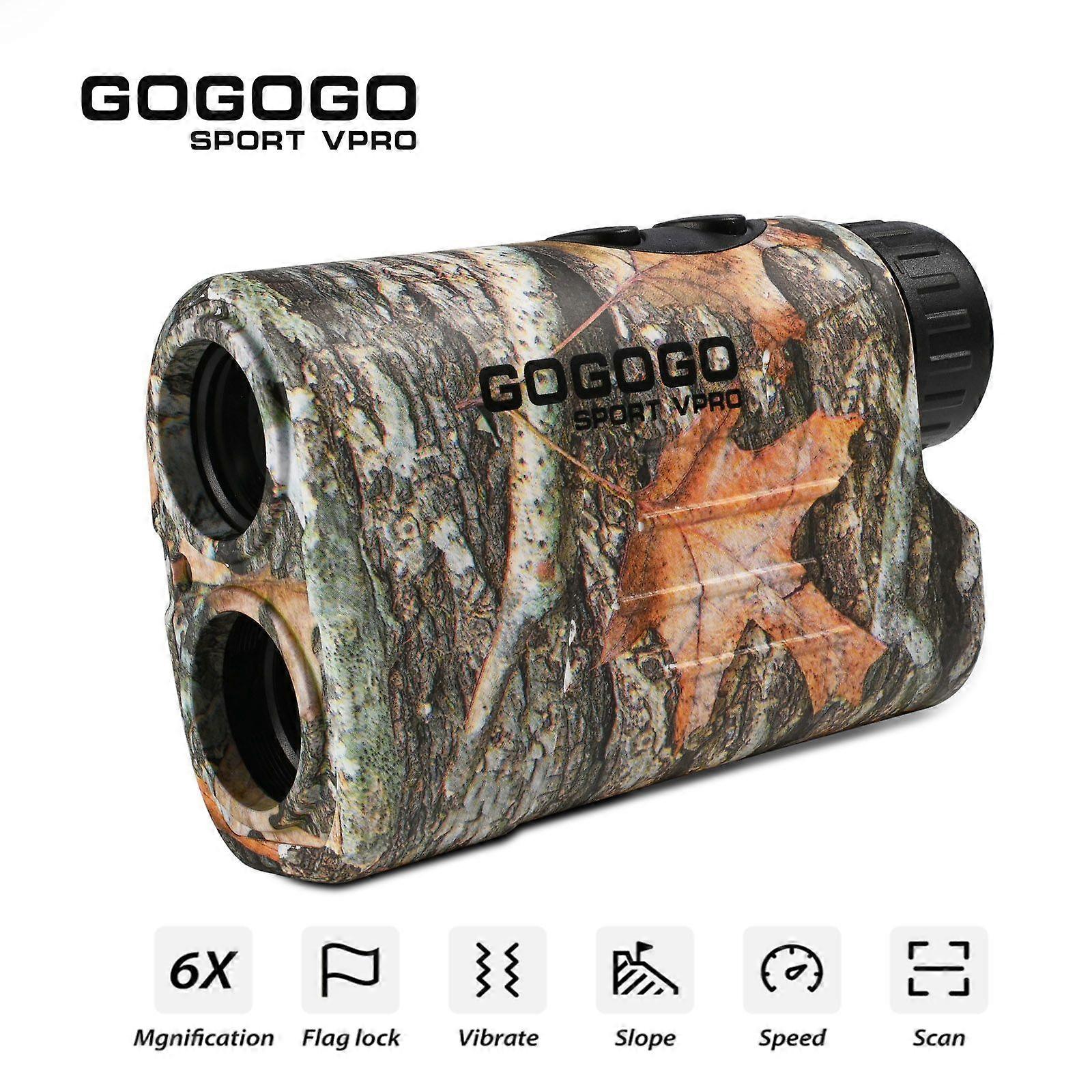 Gogogo Sport Vpro 1000m Laser Hunting Rangefinder 6X Monocular Horizontal Distance Measuring Tools for Golf Travel Survey GS03C