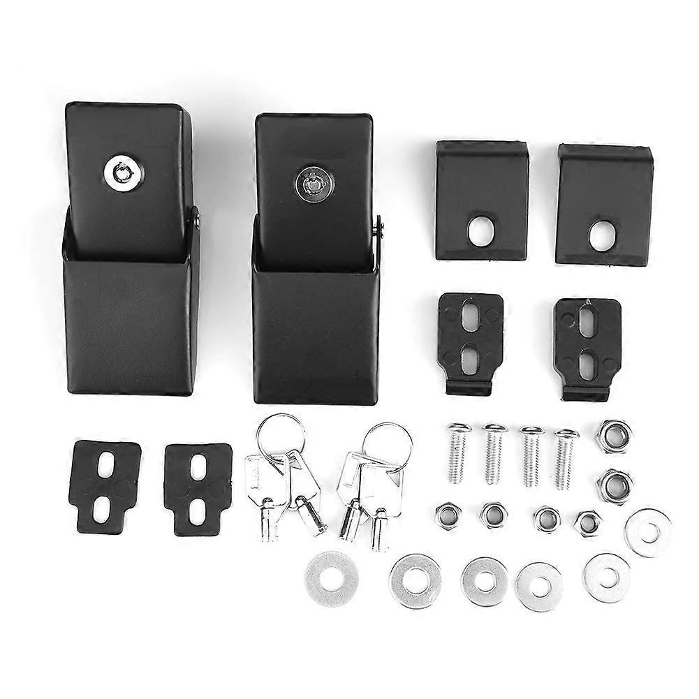 Hood Latch Lock Catch, Hood Latch for Jeep Wrangler JK 20072017, AntiTheft Car Engine Hood Latch Locking Latches Kit with Keys, Bolts