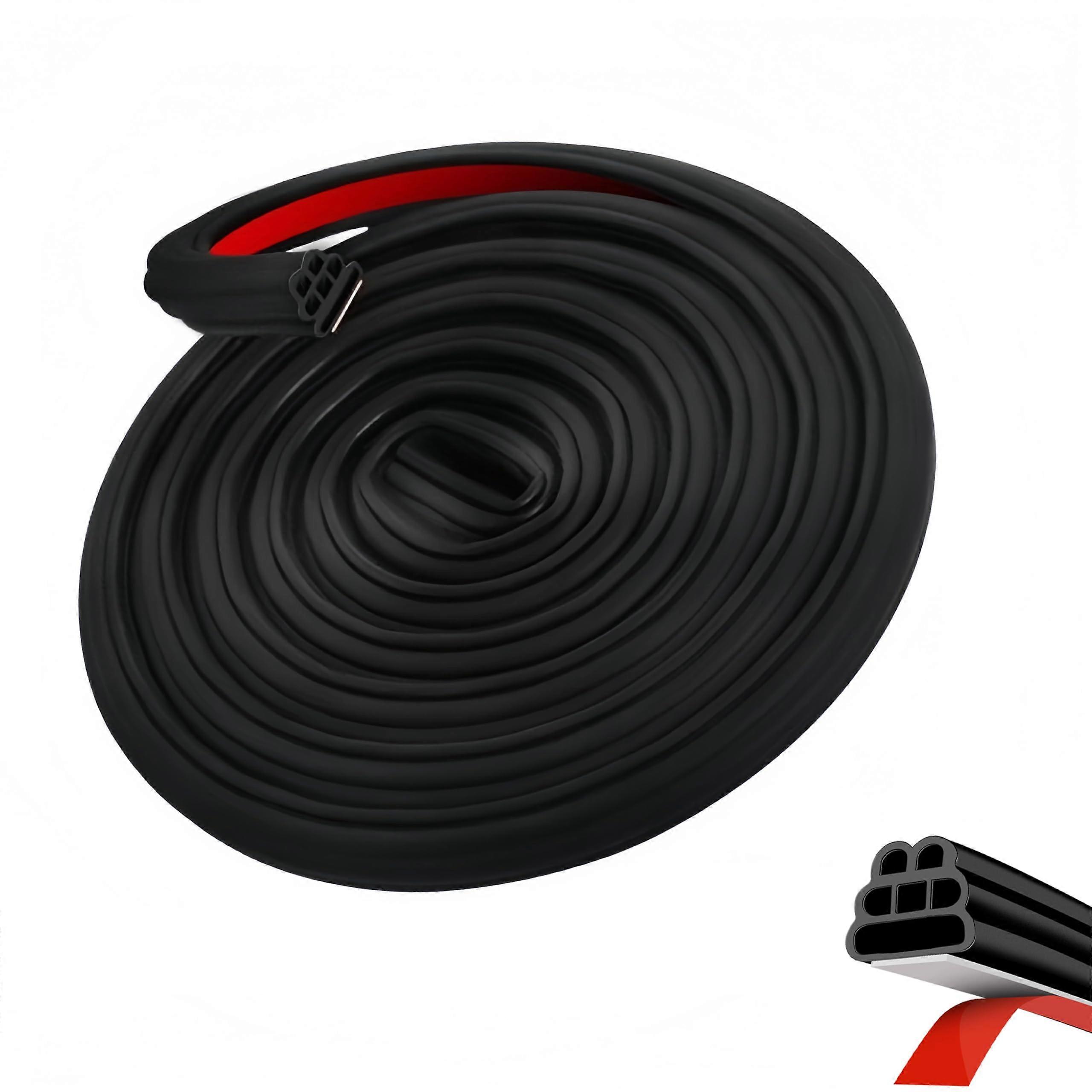 Car Door Seal Strip for Jaguar I-PACE, F-PACE, E-PACE, F-Type, Self-Adhesive Weather Stripping, Durable Rubber Material