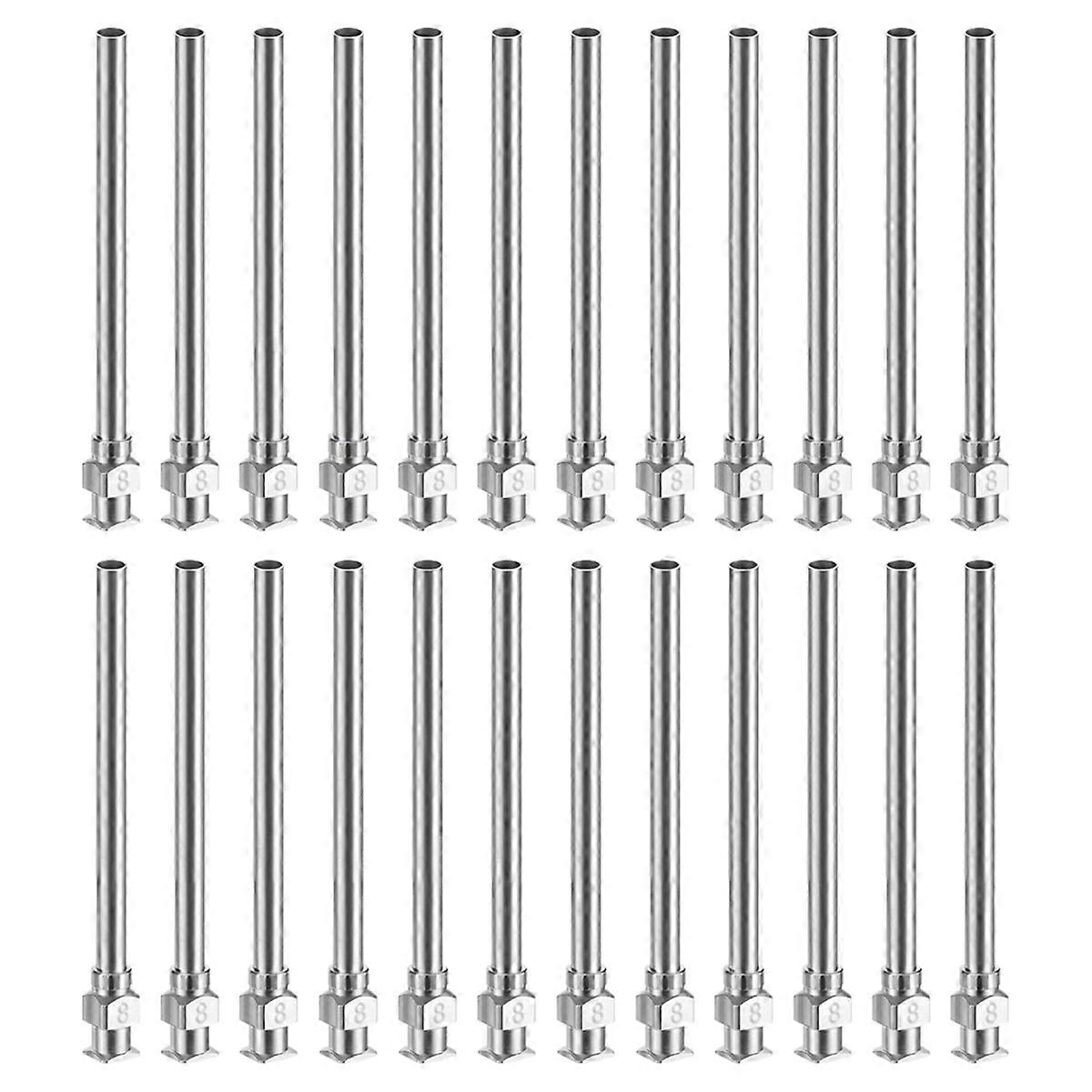 Blunt Tip Dispensing Needle,24Pcs 2 Inch Liquid Dispenser Needles,8g