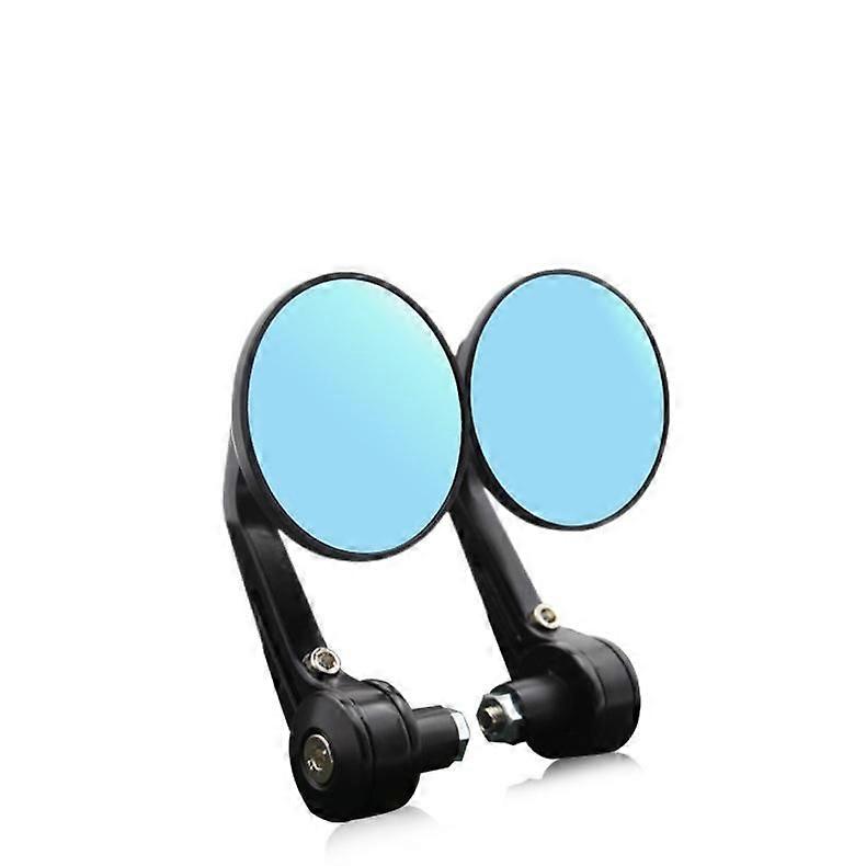 Motorcycle 7/8 rearview mirror 22mm all-aluminum round handle mirror (one pair)