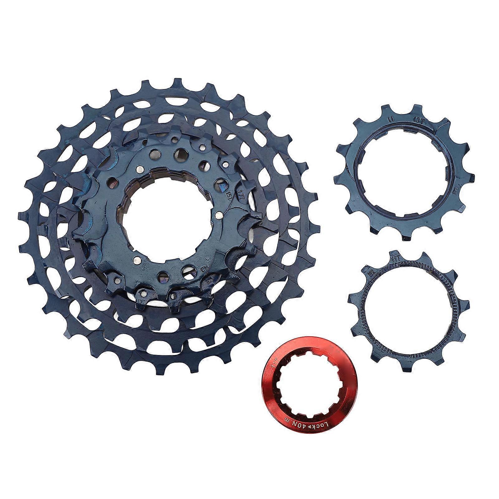 Cycle Cassette Flywheel Replacement High Accuracy Steel and Aluminum 7 Speed Cycle Freewheel Cassette Sprocket Dark Blue 