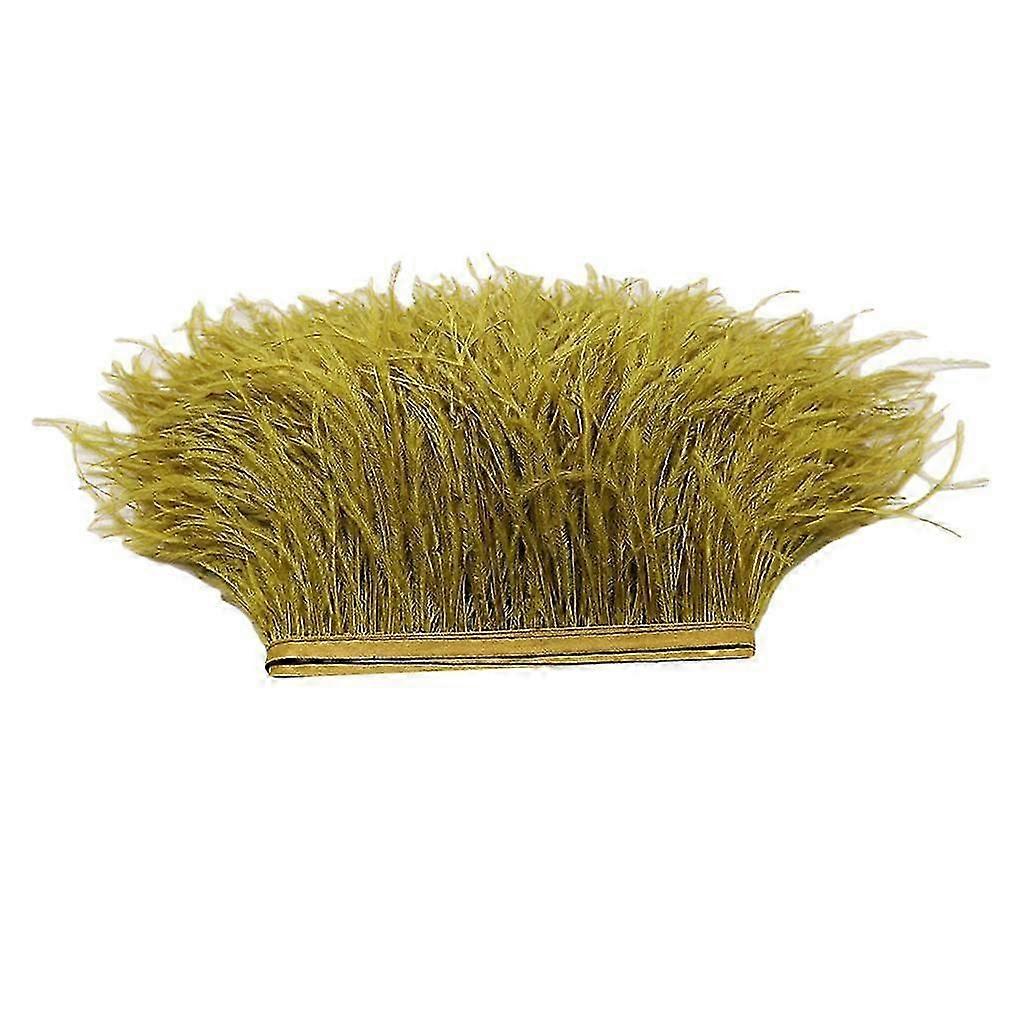 1 Yard geverfd struisvogelveer franje Trim lint versiering licht paars