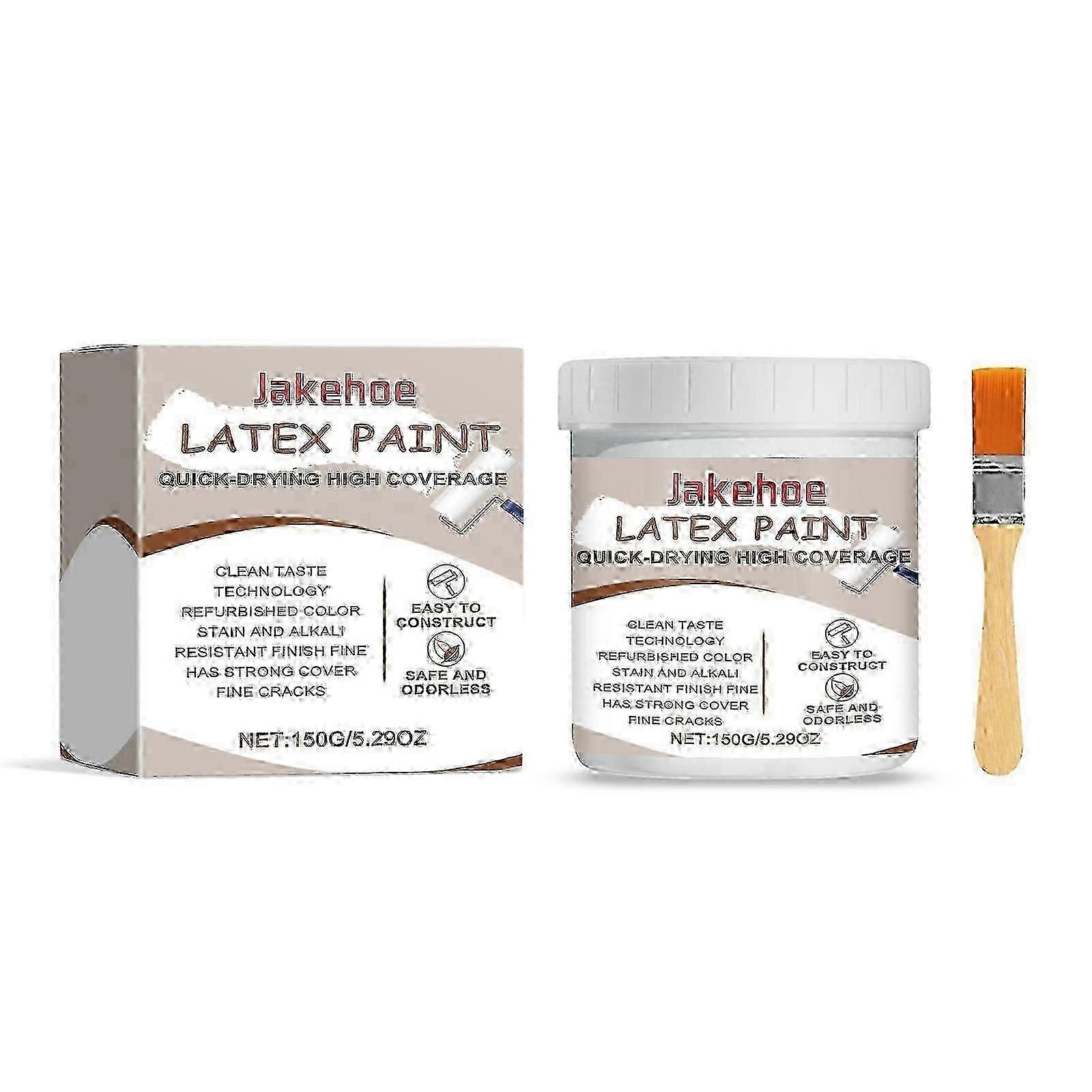 Vit latexfärg Väggregummeringsmedel Hemrengöring Täcker fläckar Färg Väggfärg