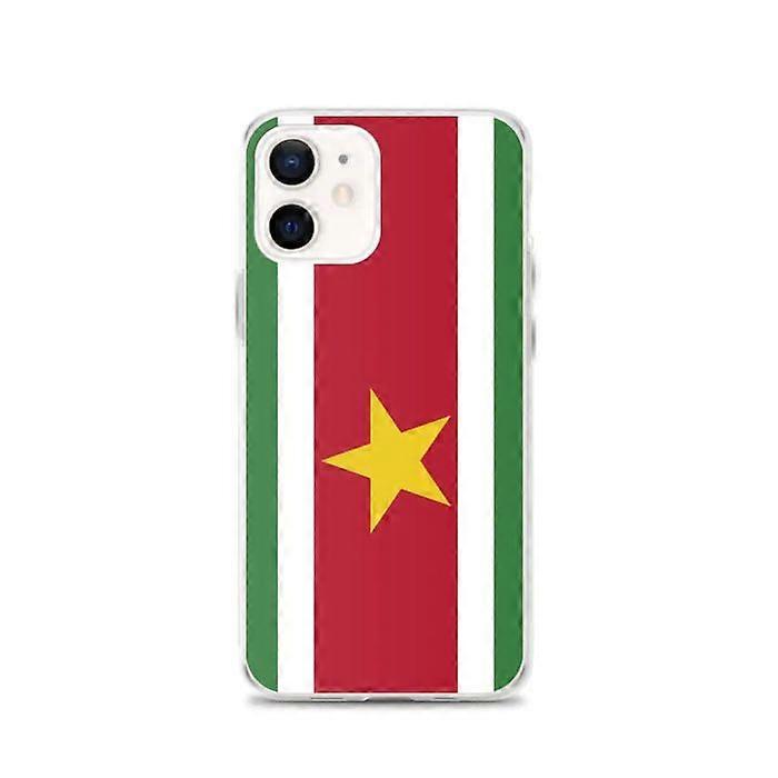 iPhone 12 Case - PIXELFORMA - Suriname Flag - Soft Silicone - Full Protection - Flexible