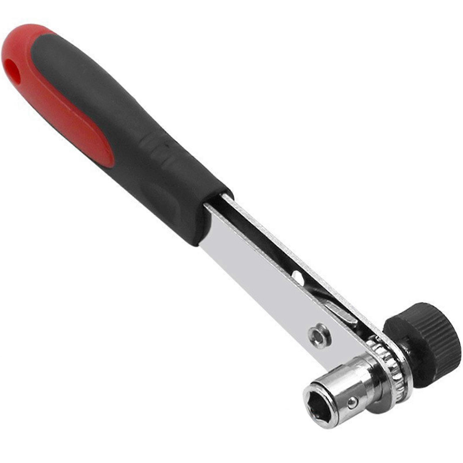 Portable Double Head Ratchet Wrench with Ergonomic Handle 1/4Inch Socket Driver for Comfortable Grip and Efficient Work