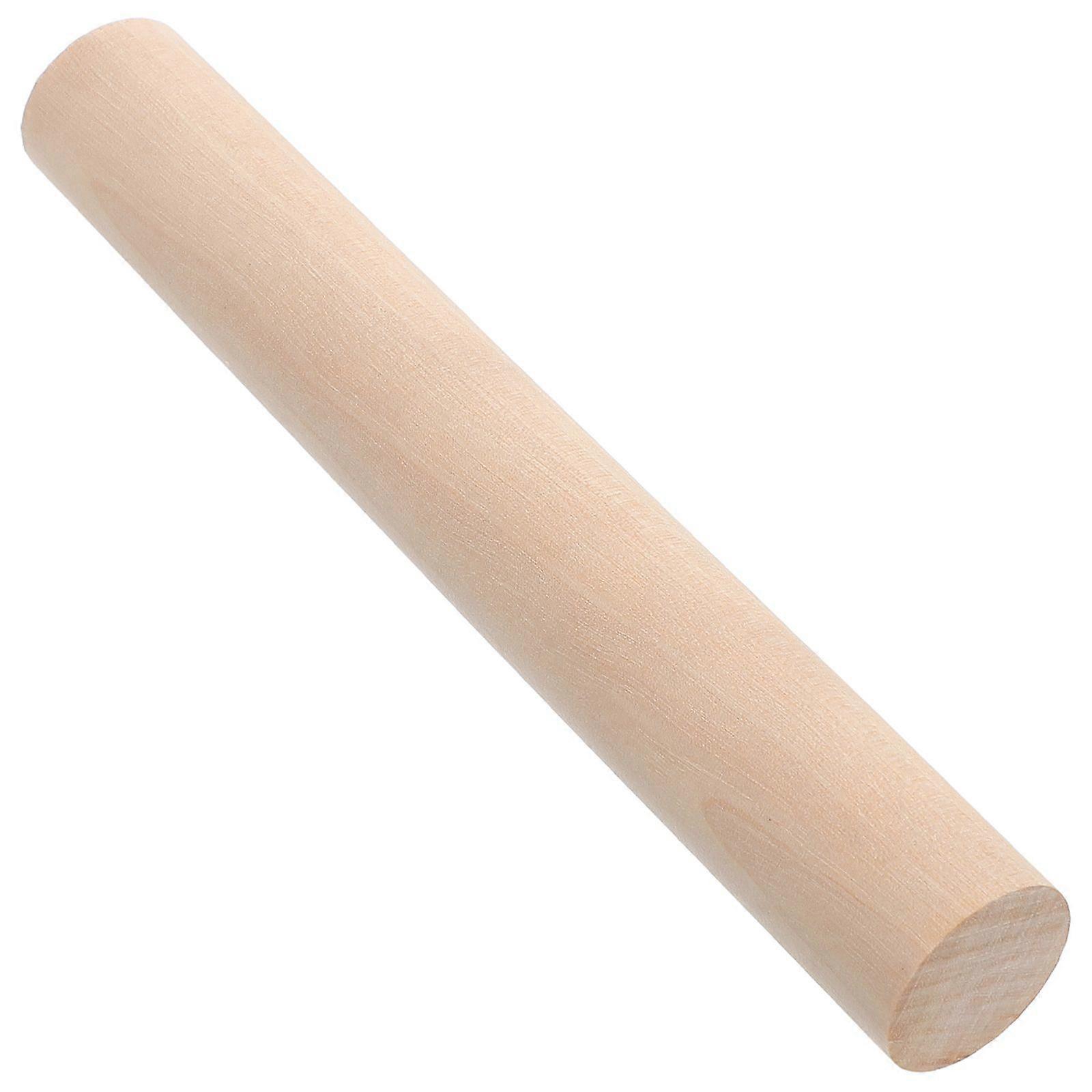 Small Wooden Rolling Pin Pottery Roller Baking Tool Fondant Rolling Stick Pastry Making Roller for Clay Dough DIY Projects Crafting Cooking