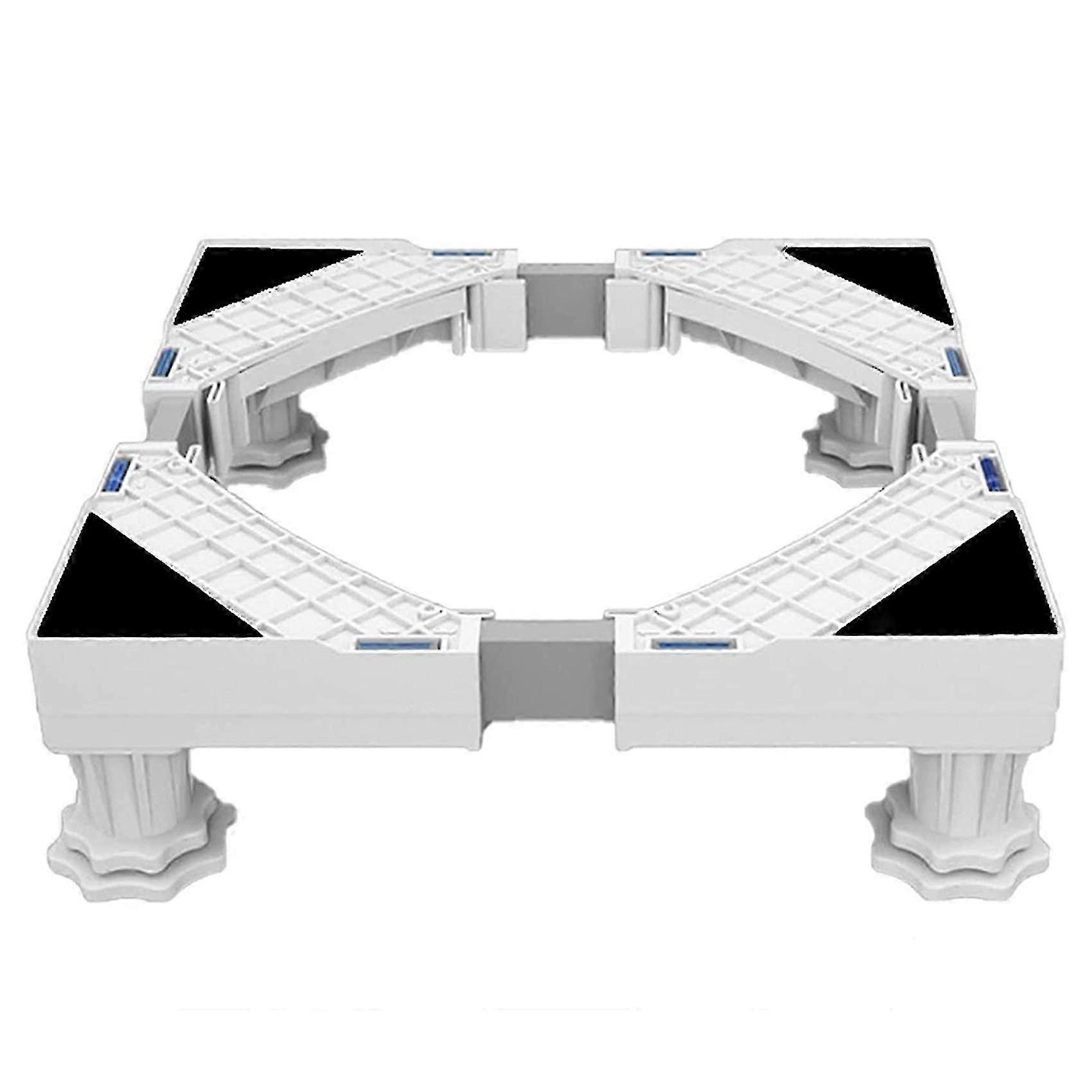 Wasmachine Stand, Wasmachine Droger Koelkast Voetstuk, Verstelbare Lengte, lading 300kg Anti Vib