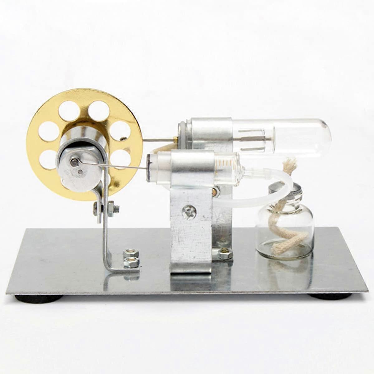 Stirling Engine Motor Kit, Zinc Alloy Physics Experiment Model, Hot Air Stirling Engine Kit, Educational Experiment Toy for Teachers Students