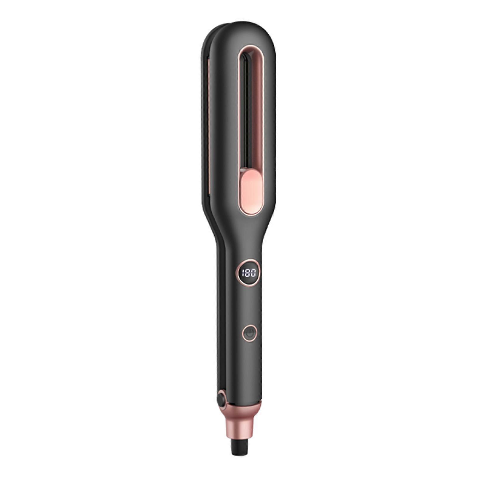 Professional Hair Straightener Wet Dry Use with Digital LCD Display Adjustable Temperature Instants Heating Curling Iron