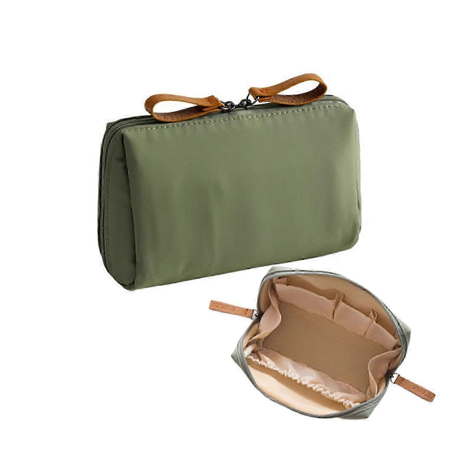 トラベルメイクアップポーチスモールジッパー式化粧品バッグ、財布用防水ポータブルトイレタリーオーガナイザー