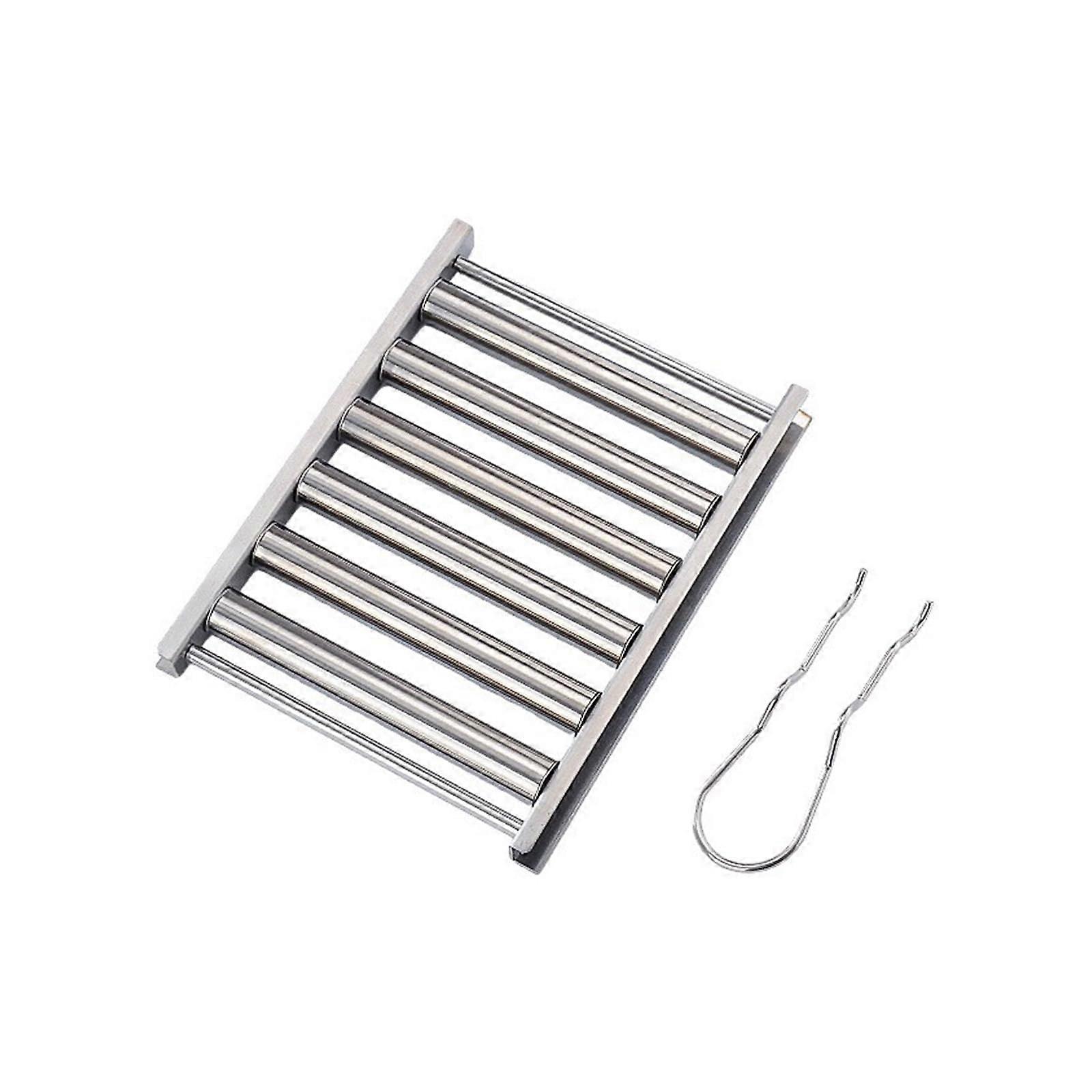 Sausage Roller Stainless Steel Portable Grill Tool For Even Cooking 18 X 14 Cm