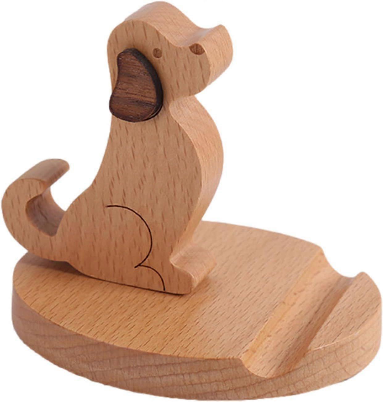 حامل هاتف خشبي ، قابل للتعديل ، حامل هاتف محمول مكتبي ، تصميم لطيف ، هدايا إلكترونية للنساء