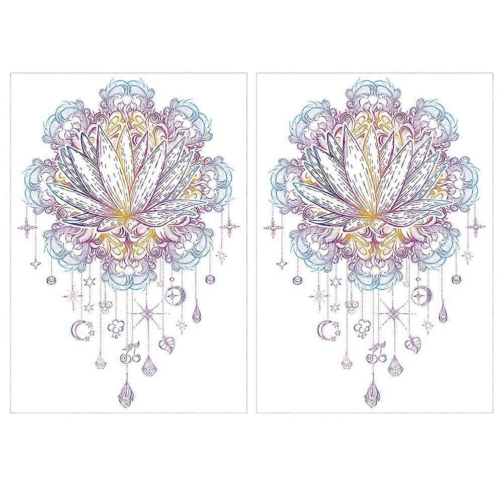 2Pcs Creative Fresh Wall Decal Wall Decorative Wall Graffiti Backdrop Ornament