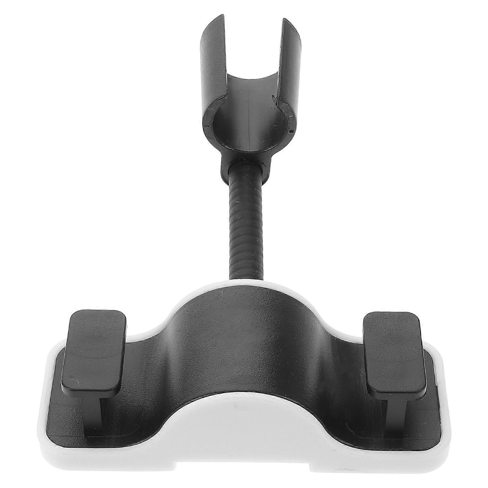 Black Shower Rack with Suction Head for Bathroom Use Made of ABS Material 360° Adjustable